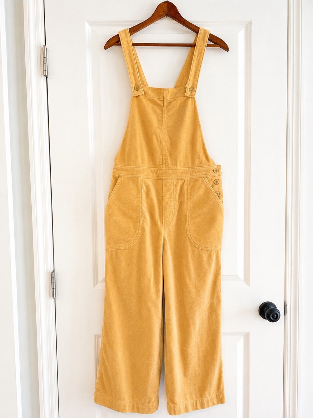 Patagonia Corduroy Overalls Size 8 Organic Cotton Blend Wide Leg Dungarees - Picture 1 of 5